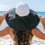 Classic Bow Accent Sunhat Extra Wide Brim