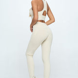 Two Piece Activewear Set with Cut-Out Detail