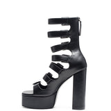 LONDON RAG SAROUCHI CAGED HIGH HEEL BUCKLE SANDAL