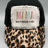 Leopard Mama Love Cherish Care Trucker Hat