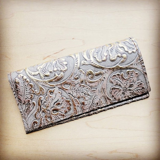 Embossed Leather Wallet 