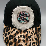 Colorful Mama Leopard Circle Patch Hat