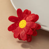 Acetate flower hair claw clip