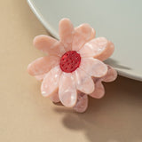 Acetate flower hair claw clip