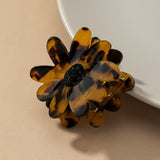 Acetate flower hair claw clip