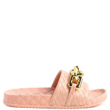 MIAMI SHOT BLING CHAIN STRAP WOVEN SLIP ON FLATS