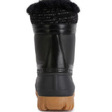 Capucine Fur Collar Contrasting Lug Sole Boots