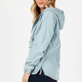 Denim Jacket with Hoodie