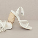 Oasis Society Alaia - Strappy Raffia Heel Sandal