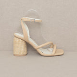 Oasis Society Alaia - Strappy Raffia Heel Sandal