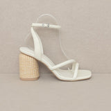 Oasis Society Alaia - Strappy Raffia Heel Sandal