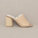 Oasis Society Serena - Studded Raffia Slide Heel