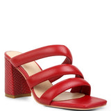 Kywe Textured Heel Chunky Strap Sandals