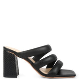 Kywe Textured Heel Chunky Strap Sandals