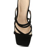 VALENTINA Strappy Casual Block Heel Sandals