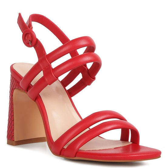 AVIANNA Slim Block Heel Sandal