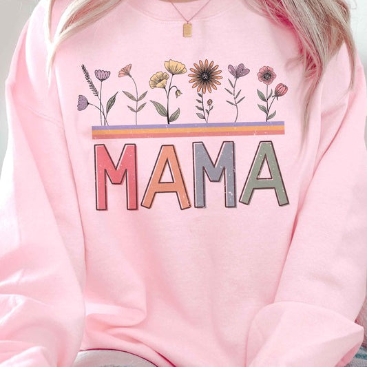 FLORAL MAMA GRAPHIC SWEATSHIRT