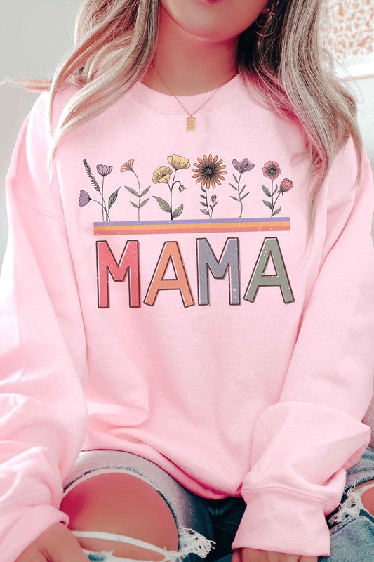 FLORAL MAMA GRAPHIC SWEATSHIRT