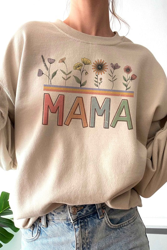 FLORAL MAMA GRAPHIC SWEATSHIRT