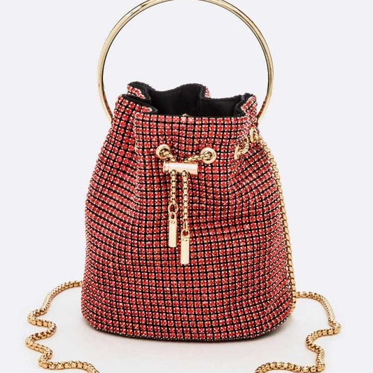 Oversize Rhinestone Iconic Bucket Bag