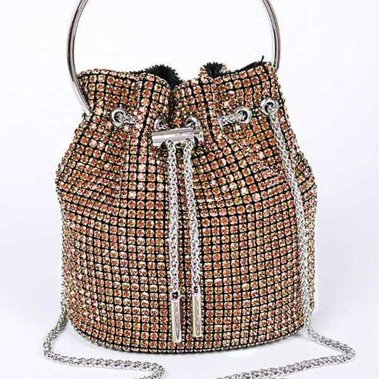 Oversize Rhinestone Iconic Bucket Bag