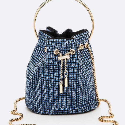 Oversize Rhinestone Iconic Bucket Bag