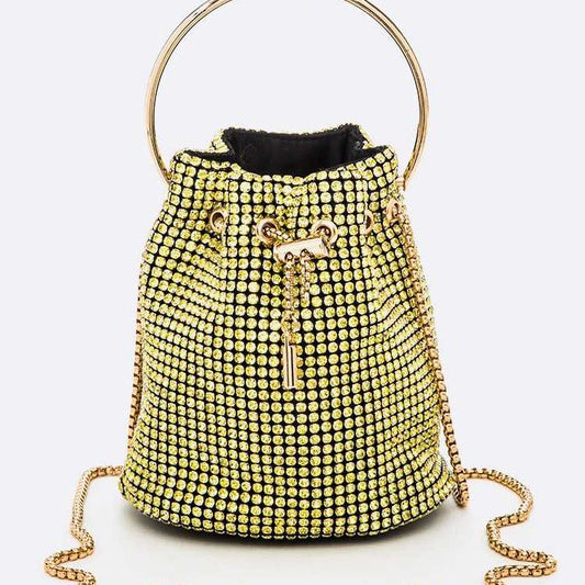 Oversize Rhinestone Iconic Bucket Bag