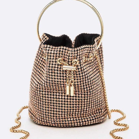 Oversize Rhinestone Iconic Bucket Bag