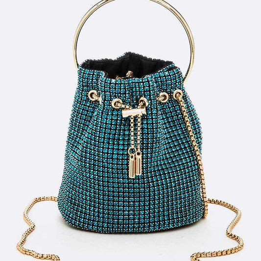 Oversize Rhinestone Iconic Bucket Bag