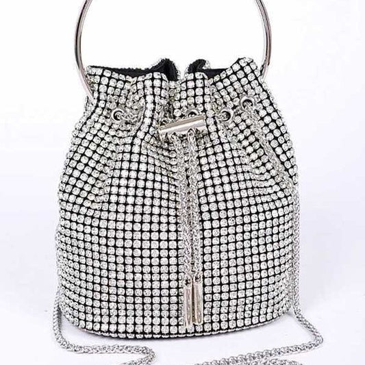 Oversize Rhinestone Iconic Bucket Bag