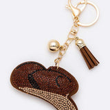 Rhinestone Cowboy Hat Pillow Key Chain