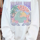 BEACH BUM GRAPHIC SWEATSHIRT