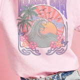 BEACH BUM GRAPHIC SWEATSHIRT