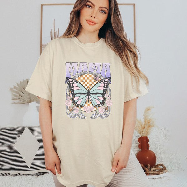 Mama Butterfly Garment Dyed Tee