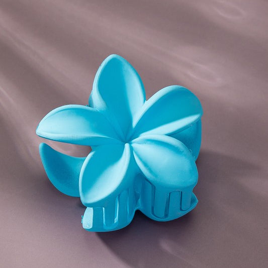 Bright color Hawaiian flower hair claw clip