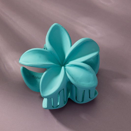 Bright color Hawaiian flower hair claw clip