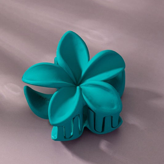 Bright color Hawaiian flower hair claw clip