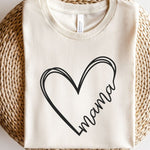 Heart Mama Bella Canvas Tee