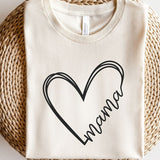 Heart Mama Bella Canvas Tee