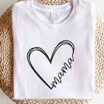 Heart Mama Bella Canvas Tee