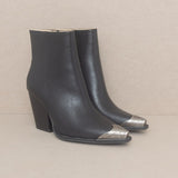 OASIS SOCIETY Zion - Bootie with Etched Metal Toe