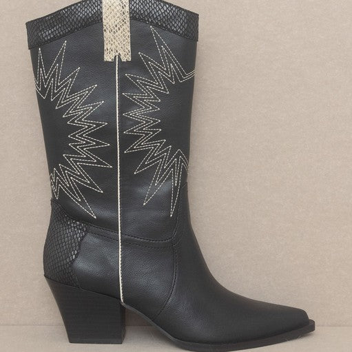 OASIS SOCIETY Halle - Paneled Cowboy Boots