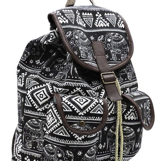 Cute Canvas Backpack Purse