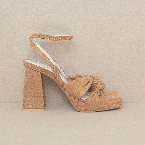 OASIS SOCIETY Zoey - Knotted Band Platform Heels