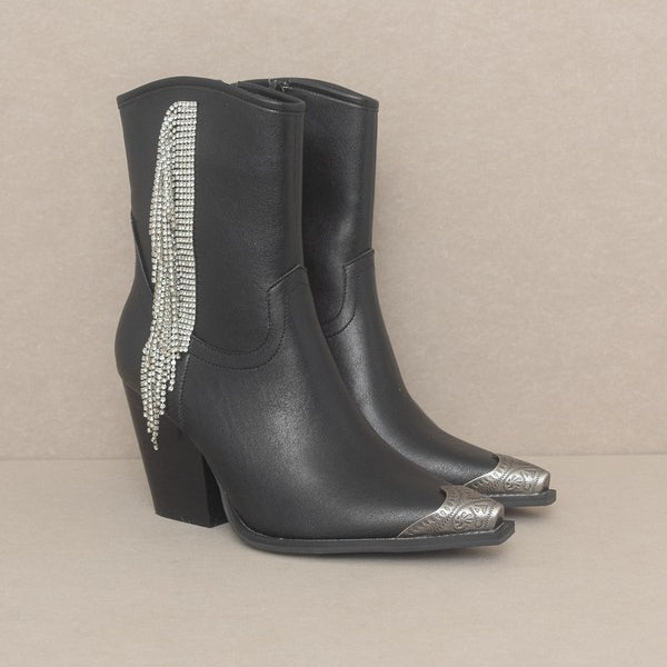 OASIS SOCIETY Kai - Rhinestone Fringe Boots