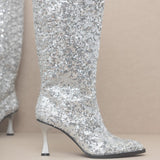 Jewel - Knee High Sequin Boots