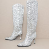 Jewel - Knee High Sequin Boots