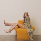 Rose Gold Jewel - Knee High Sequin Boots