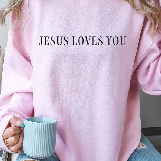 JESUS LOVES YOU OVERSIZED SWEATSHIRT