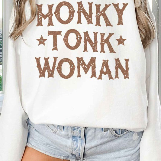 HONKY TONK WOMAN OVERSIZED SWEATSHIRT